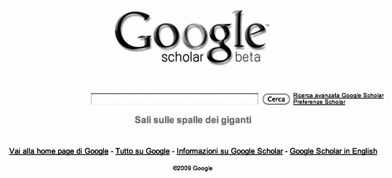home page Google Scholar