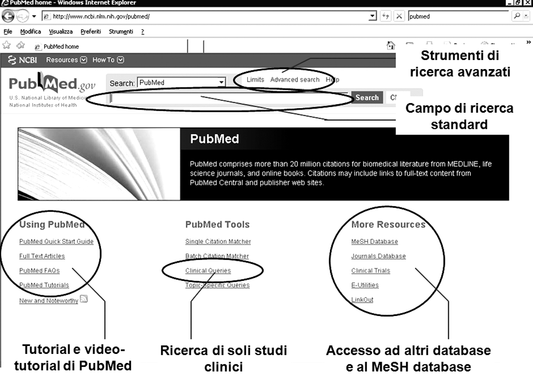 Nuova schermara PubMed